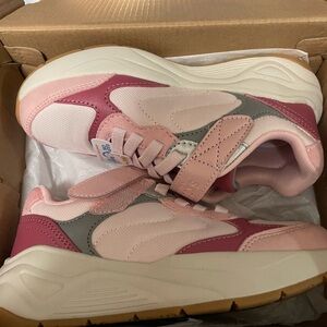 Skechers Kids Pink and Gray Sneakers